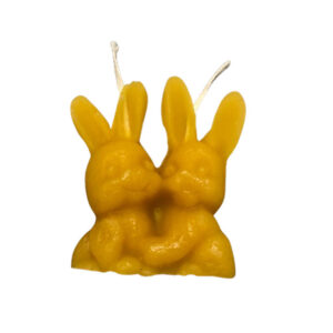 CANDELE DI PURA CERA D'API "CONIGLIETTI"