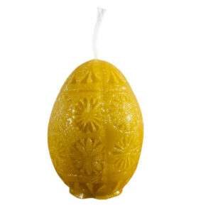 CANDELE DI PURA CERA D'API "UOVO"
